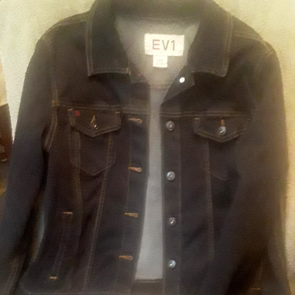 Ellen "LOVE" blue jean jacket